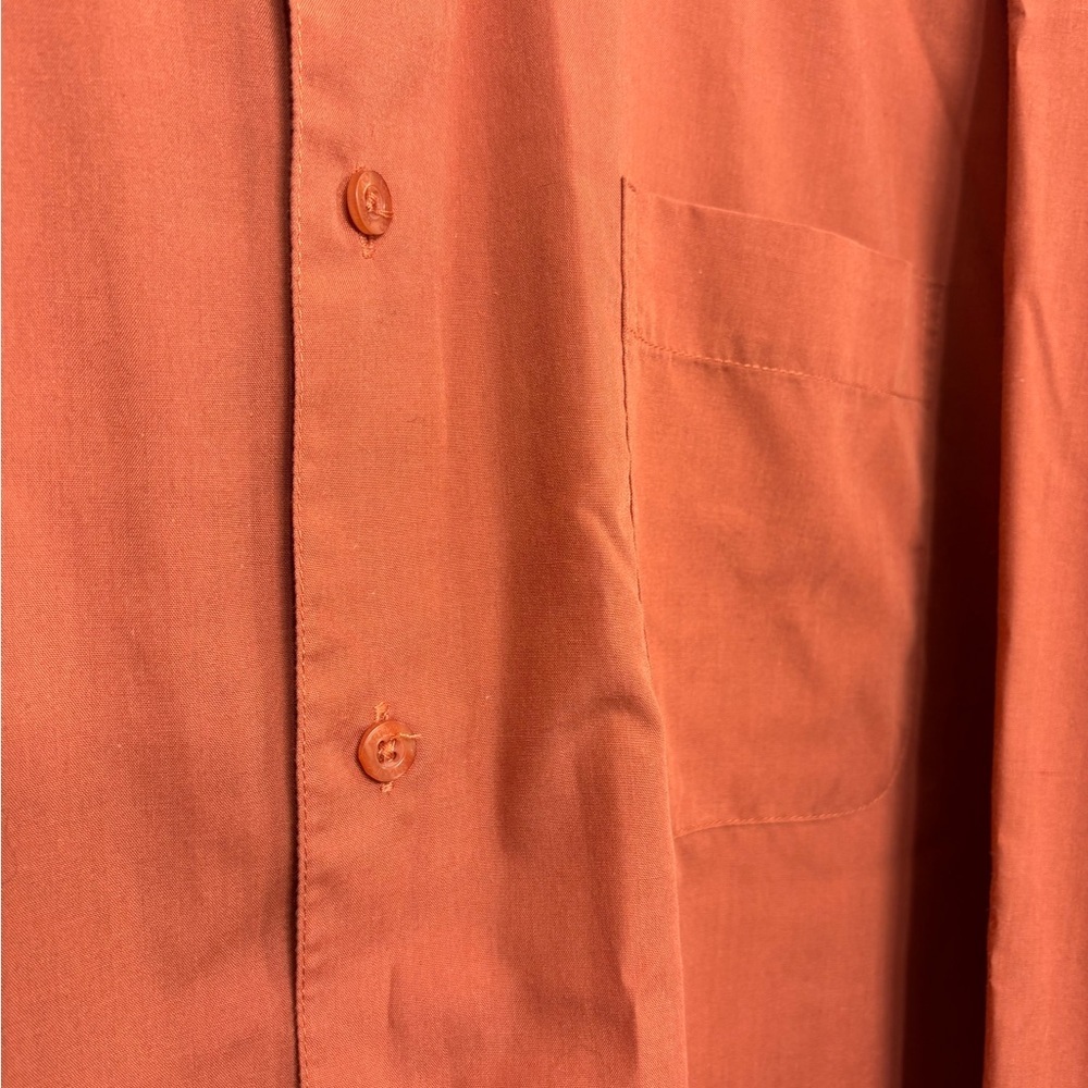 2 for 20$ - Armando Orange Dress Shirt - Size XL - Neck 17.5 - Picture 4 of 6